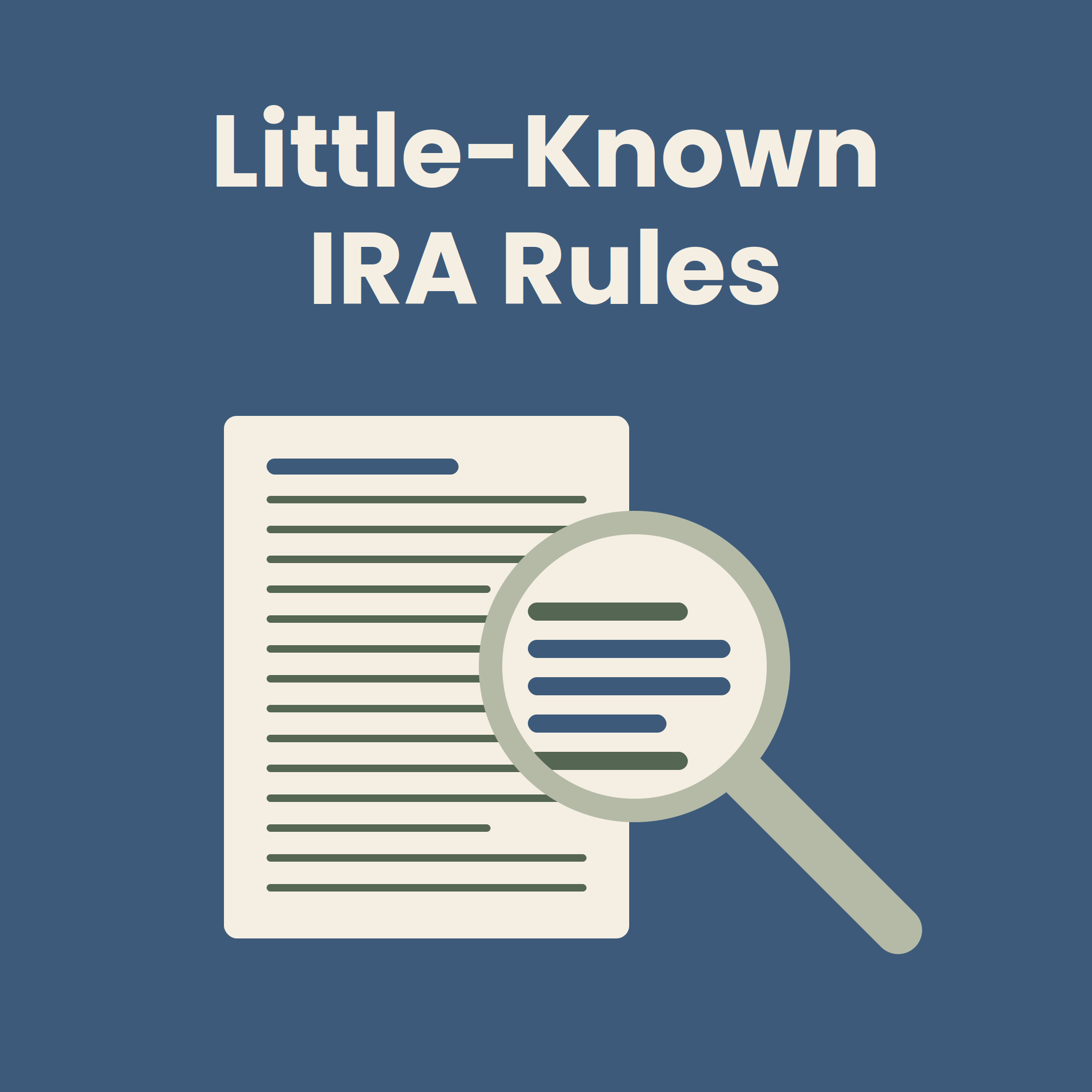 Little-Known IRA Rules, Part 1: EDU #2642 episode artwork